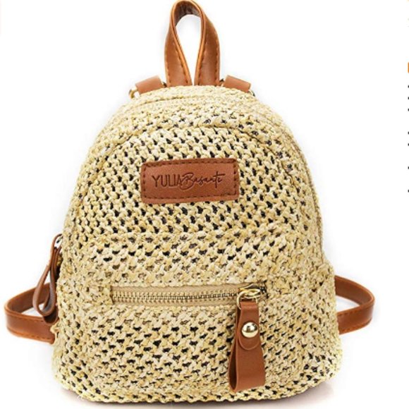Handbags - Mini Straw Purse Tiny Backpack For Women and Girls